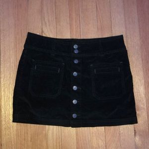 Black Corduroy skirt